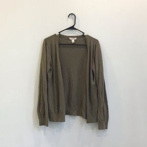 Forever 21 Olive Green Button-Up Cardigan